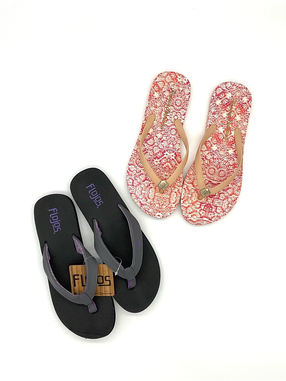 Flip Flop Bundle: NWT Flojos - Sz 7 + EUC Tommy Bahama  Sz 6